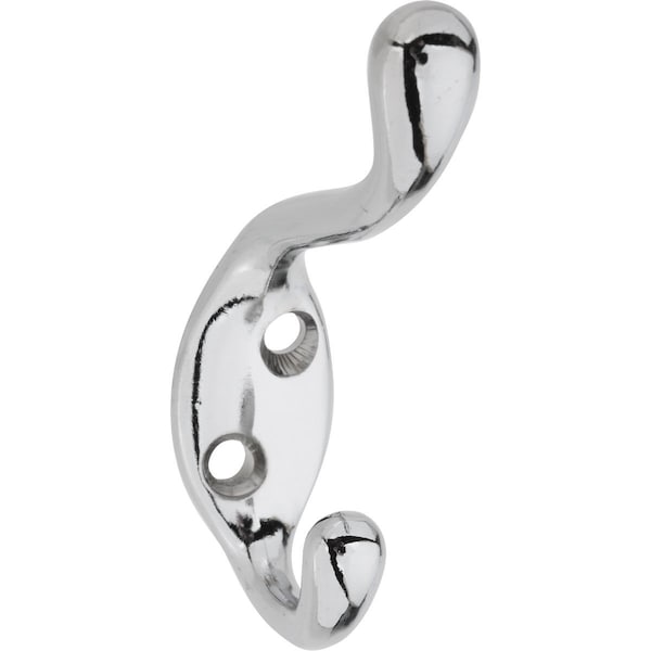 National Heavy-Duty Chrome Coat & Hat Wardrobe Hook N273516 - main